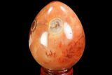 Colorful Carnelian Agate Egg - Madagascar #98518-1